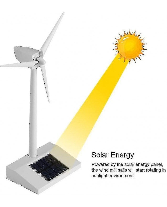 Jouet d’éolienne à énergie solaire, Jouet pour enfants d’éoliennes à énergie solaire, Modèle miniature Éolienne à [...]