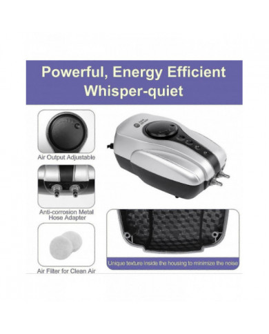 Aérateur d’étang de haute qualité Pompe à air d’étang Koi pour étang Jusqu’à 1000 gallons Dégivreur d’étang Kit [...]