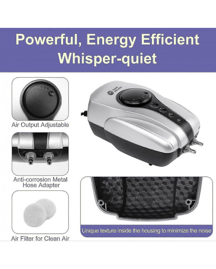 Aérateur d’étang de haute qualité Pompe à air d’étang Koi pour étang Jusqu’à 1000 gallons Dégivreur d’étang Kit [...]