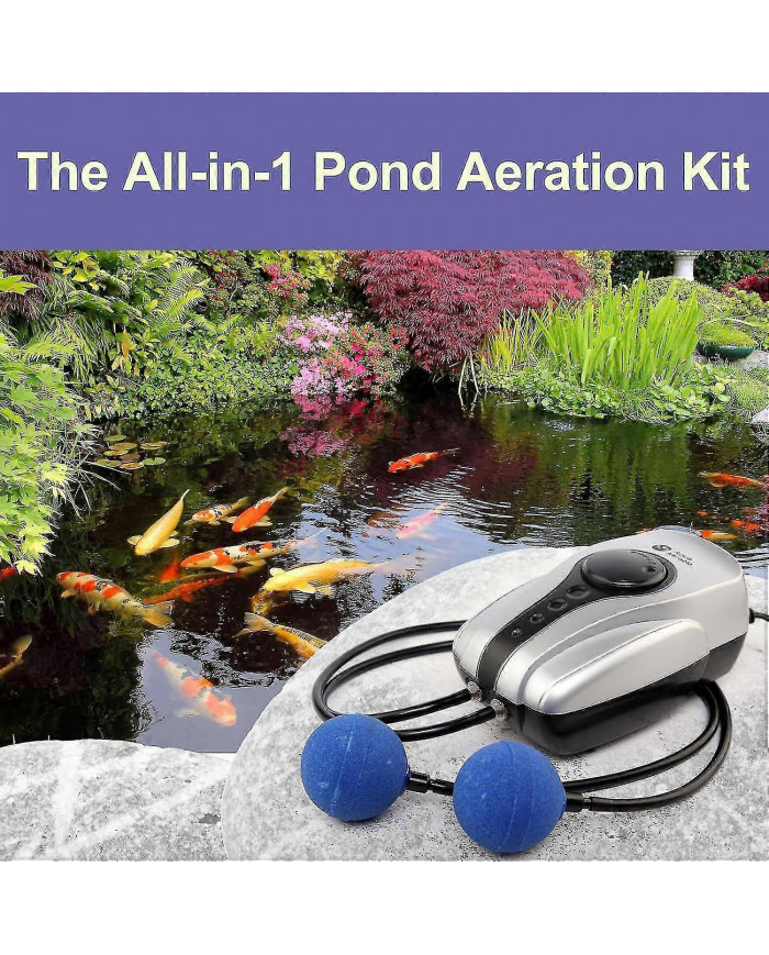 Aérateur d’étang de haute qualité Pompe à air d’étang Koi pour étang Jusqu’à 1000 gallons Dégivreur d’étang Kit [...]