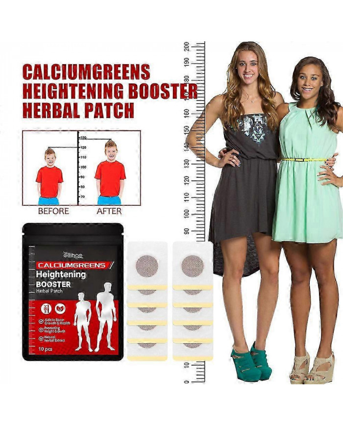 30pcs Autocollants de santé augmentant la hauteur pour les adultes et les autocollants à longue épingle des enfants