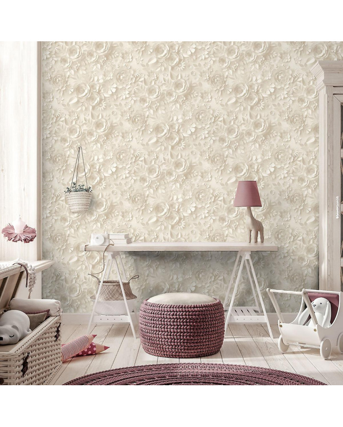 My Kingdom Origami Fleurs Papier Peint Muriva