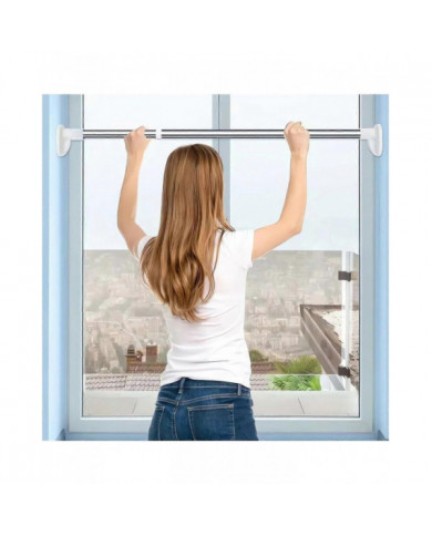 Tige réglable sans perçage - 2024 Nouvelle fenêtre de tension de tringle de rideau de pression réglable, [...]