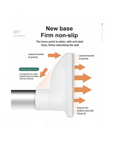 Tige réglable sans perçage - 2024 Nouvelle fenêtre de tension de tringle de rideau de pression réglable, [...]