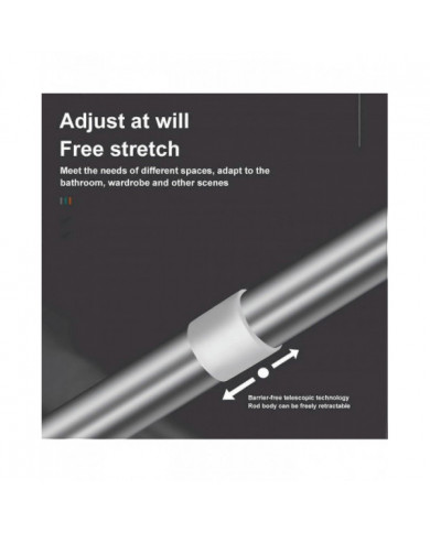 Tige réglable sans perçage - 2024 Nouvelle fenêtre de tension de tringle de rideau de pression réglable, [...]