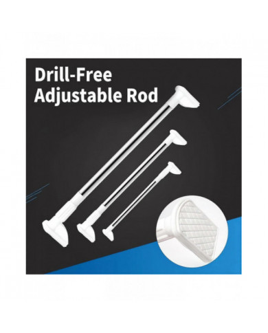 Tige réglable sans perçage - 2024 Nouvelle fenêtre de tension de tringle de rideau de pression réglable, [...]