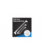 Tige réglable sans perçage - 2024 Nouvelle fenêtre de tension de tringle de rideau de pression réglable, [...]