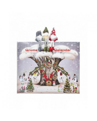 Calendrier de l’Avent Gnome de Noël 2024 avec 24pcs, Cadeau de Noël 2024 pour enfants et adultes