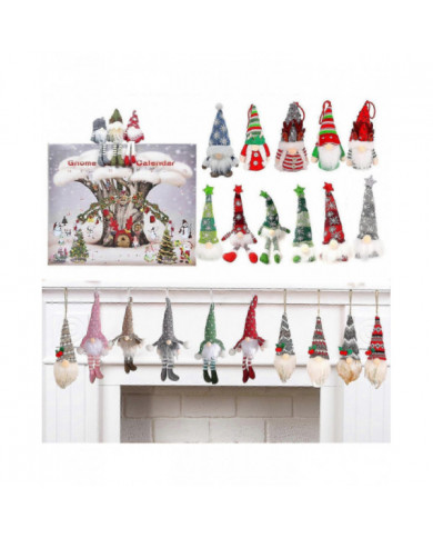 Calendrier de l’Avent Gnome de Noël 2024 avec 24pcs, Cadeau de Noël 2024 pour enfants et adultes