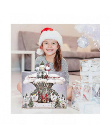 Calendrier de l’Avent Gnome de Noël 2024 avec 24pcs, Cadeau de Noël 2024 pour enfants et adultes