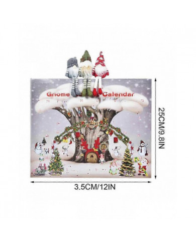 Calendrier de l’Avent Gnome de Noël 2024 avec 24pcs, Cadeau de Noël 2024 pour enfants et adultes