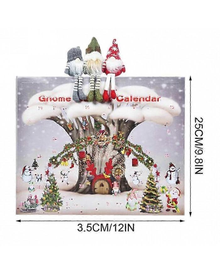Calendrier de l’Avent Gnome de Noël 2024 avec 24pcs, Cadeau de Noël 2024 pour enfants et adultes