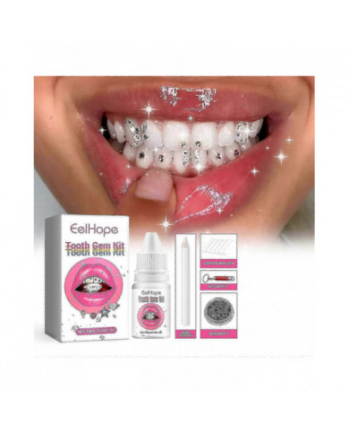 Kit de gemme de dent, kit de bijoux de dent de bricolage, ornements dentaires amovibles, ornements de dents en [...]