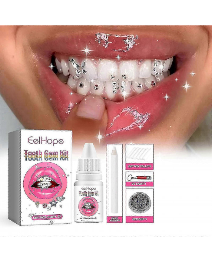 Kit de gemme de dent, kit de bijoux de dent de bricolage, ornements dentaires amovibles, ornements de dents en [...]