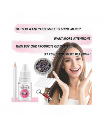 Kit de gemme de dent, kit de bijoux de dent de bricolage, ornements dentaires amovibles, ornements de dents en [...]