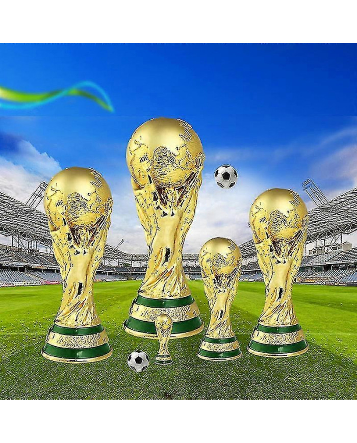 Coupe du Monde Football Trophée Résine Réplique Trophée Modèle Football Fan Cadeau Souvenir