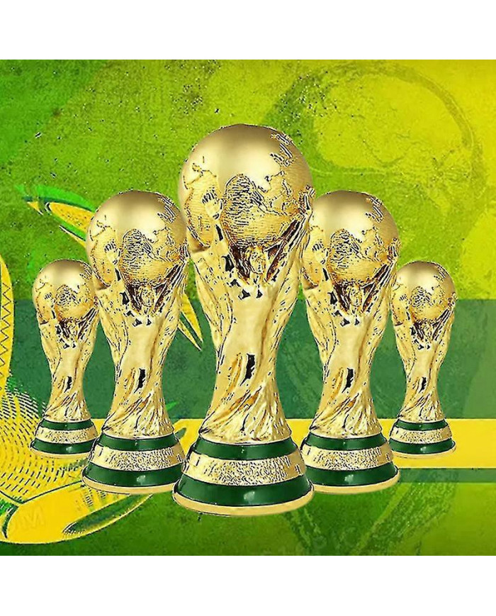 Coupe du Monde Football Trophée Résine Réplique Trophée Modèle Football Fan Cadeau Souvenir