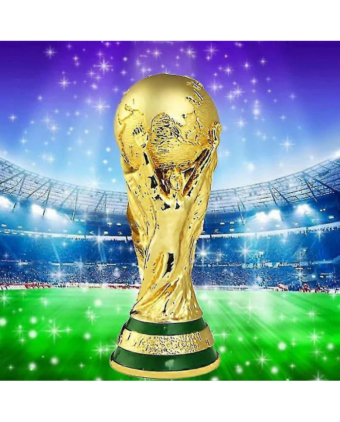 Coupe du Monde Football Trophée Résine Réplique Trophée Modèle Football Fan Cadeau Souvenir