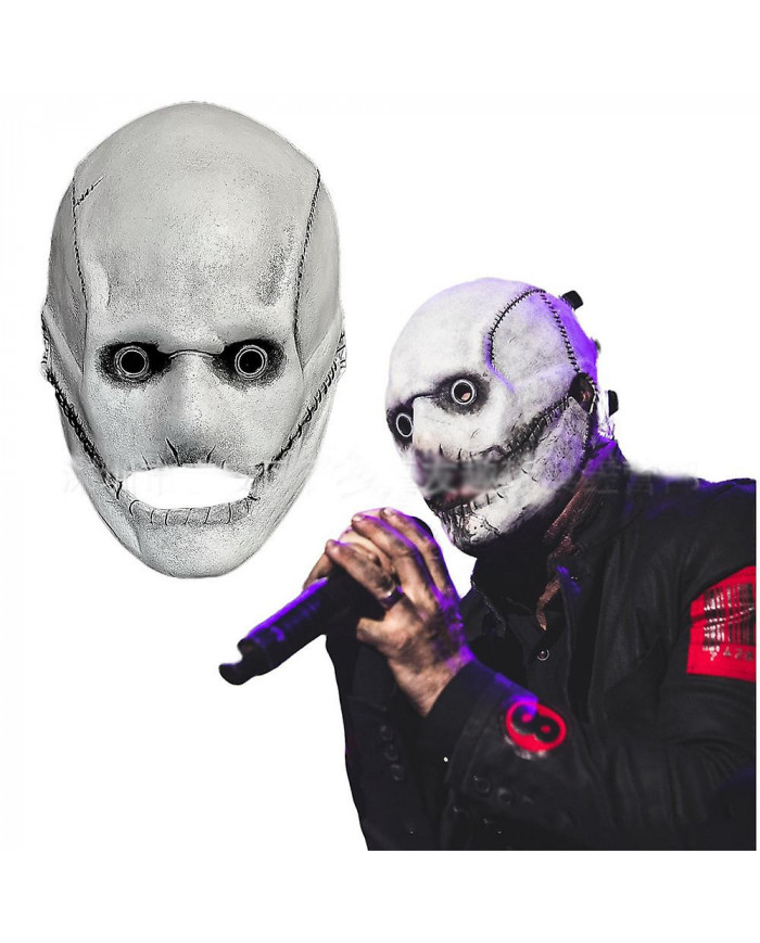 Halloween Party Realistic Props Supplies Slipknot Corey Taylor Mask Dj Cosplay Horror Latex Long/short Masques Cadeaux