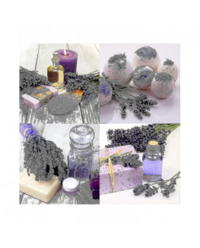 Sac de 25 sachets Sachets de lavande séchée Fleur de lavande Sachets de lavande