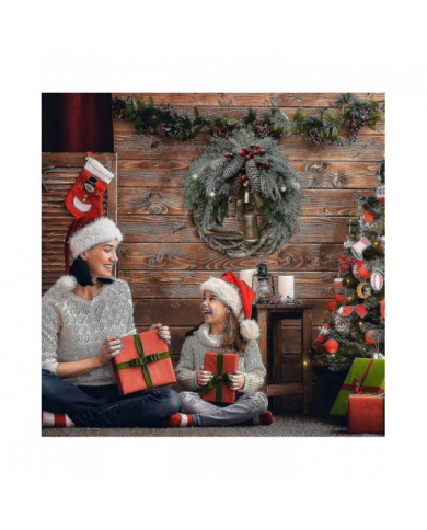 Couronnes de Noël de ferme pour porte d’entrée, couronnes de rotin de 14 pouces pour la décoration de Noël, 2021 [...]