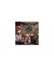 Couronnes de Noël de ferme pour porte d’entrée, couronnes de rotin de 14 pouces pour la décoration de Noël, 2021 [...]