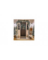 Couronnes de Noël de ferme pour porte d’entrée, couronnes de rotin de 14 pouces pour la décoration de Noël, 2021 [...]