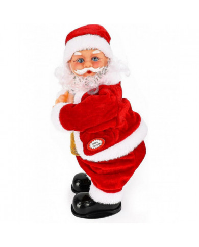 2024 Nouveau Père Noël électrique swing hip, Père Noël musical jouet alimenté par batterie Père Noël chantant et dansant