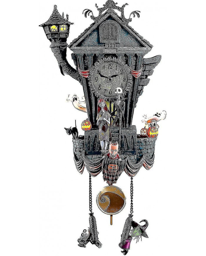 Horloge de coucou de cauchemar de Noël, horloge murale d'halloween horloge de coucou, horloge murale de cauchemar [...]
