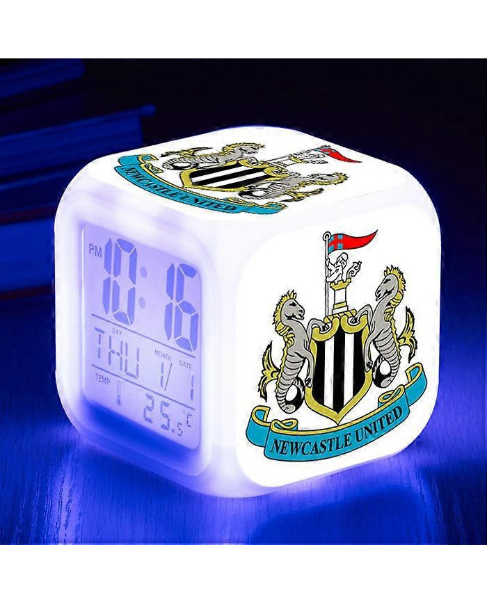 Club de sport Football LED Réveil Horloge numérique lumineuse 7 couleurs Montre Mini enfants Réveil de chevet