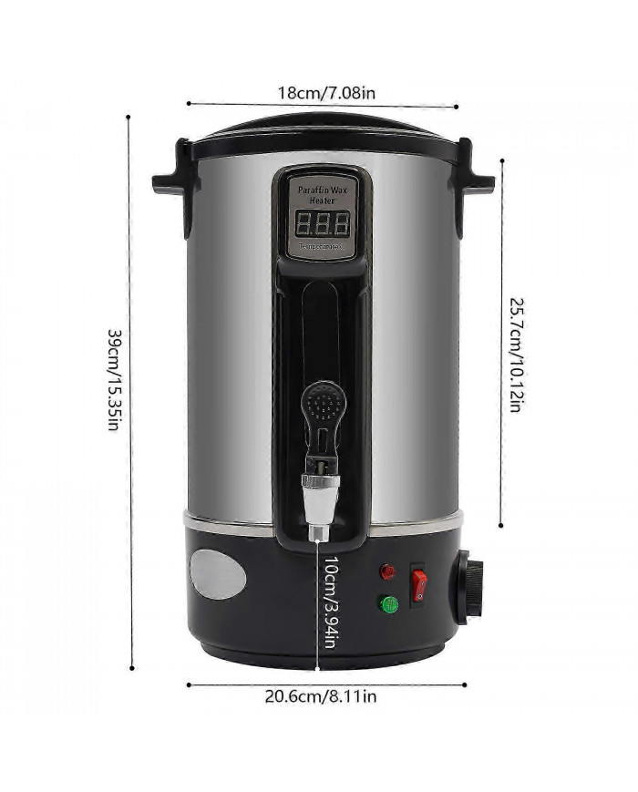 Fondoir de cire 8L avec bec verseur pour la fabrication de bougies