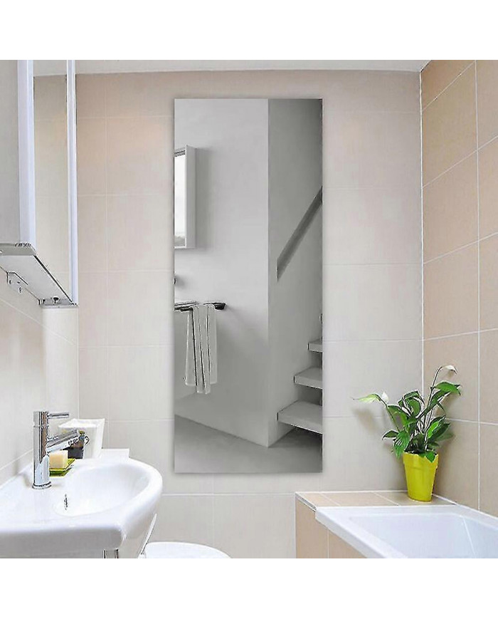 Miroir auto-adhésif 40 x 122cm Miroir adhésif flexible Miroir T