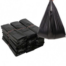 Garbage Bag Household Vest Type Portable Garbage Bag Continuous Roll Garbage Bag Portable Garbage Bag 200 Black