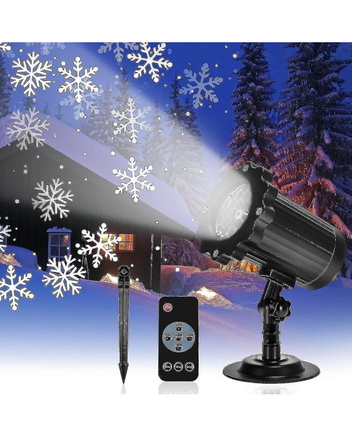 Projecteur LED Lampe de Noël Lumière de chute de neige avec télécommande Ip65 Imperméable à l’eau Extérieur et [...]