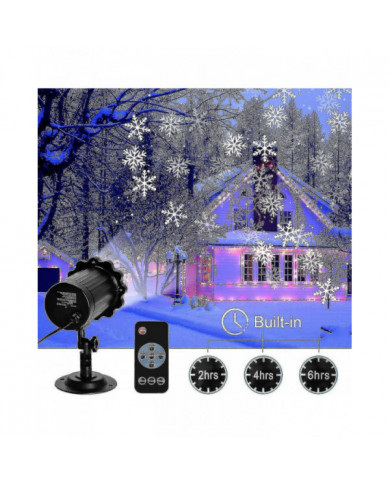 Projecteur LED Lampe de Noël Lumière de chute de neige avec télécommande Ip65 Imperméable à l’eau Extérieur et [...]