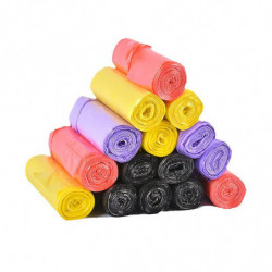 Garbage Bag Household Vest Type Portable Garbage Bag Continuous Roll Garbage Bag Portable Garbage Bag 200 Black