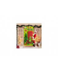 Décorations de couvercle de porte de Noël, Décorations de Noël Grinch Le couvercle de porte Grinch Fond vert Drôle [...]