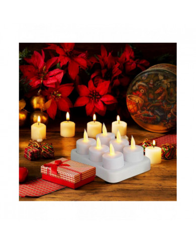Rechargeable Tea Lights Flameless Candles With Remote LED Candles With Timer Battery Operated Candles For Home [...]