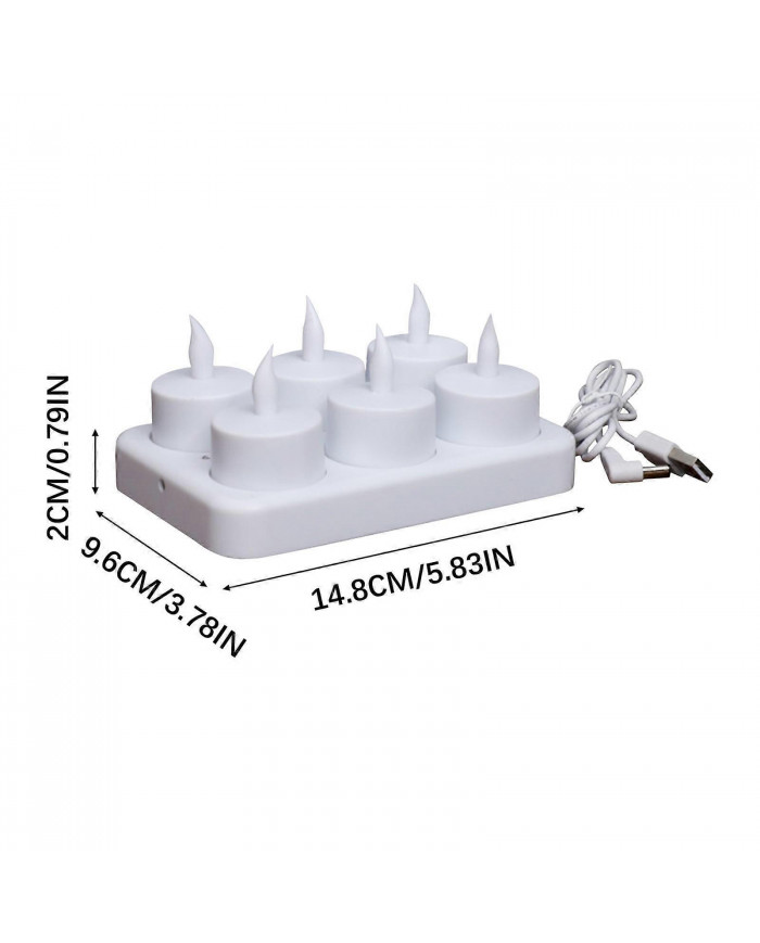 Rechargeable Tea Lights Flameless Candles With Remote LED Candles With Timer Battery Operated Candles For Home [...]