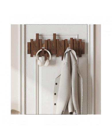Porte-manteau piano en bois Porte-vêtements mural Porte-vêtements pliant polyvalent Esthétique Décor de pièce