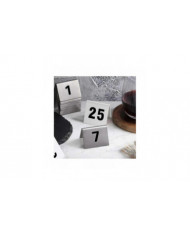 25 Pcs En Acier Inoxydable Table Numéros Base Stable Multipurpose Numéro Signe Pour Restaurant Hôtel Café Guanguan