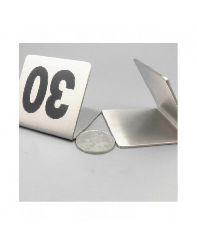 25 Pcs En Acier Inoxydable Table Numéros Base Stable Multipurpose Numéro Signe Pour Restaurant Hôtel Café Guanguan