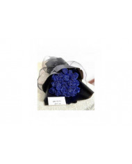 Paillettes Rose Bouquet bleu artificiel Rose fleurs Bouquet immortelle brillant faux Roses Bouquet amour cadeaux [...]
