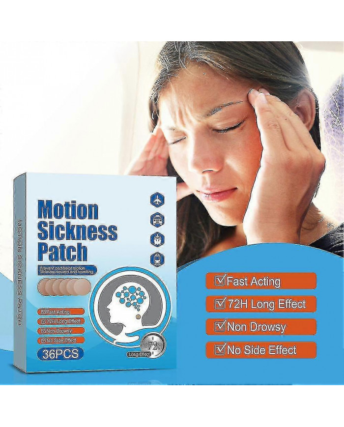 36pcs Patchs de Mal des Transports Pour Promenades En Voiture Bateau Croisières Voyages En Avion---Code12516