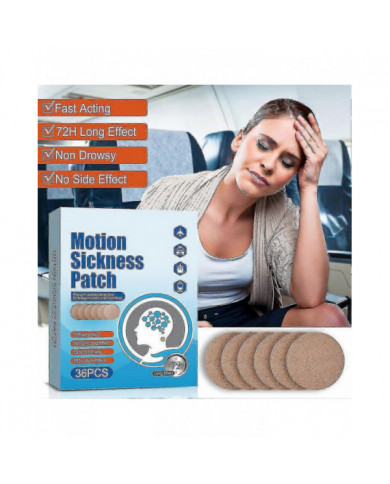 36pcs Patchs de Mal des Transports Pour Promenades En Voiture Bateau Croisières Voyages En Avion---Code12516