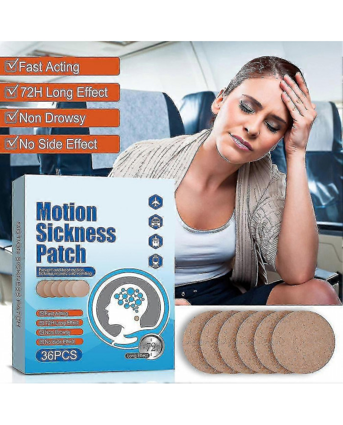 36pcs Patchs de Mal des Transports Pour Promenades En Voiture Bateau Croisières Voyages En Avion---Code12516