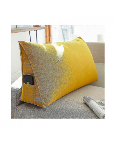 Coussin de lit triangulaire compensé, coussin de lecture de dossier de soutien dorsal-Yvan