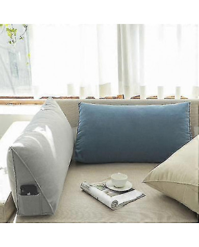 Coussin de lit triangulaire compensé, coussin de lecture de dossier de soutien dorsal-Yvan