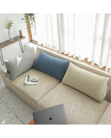 Coussin de lit triangulaire compensé, coussin de lecture de dossier de soutien dorsal-Yvan