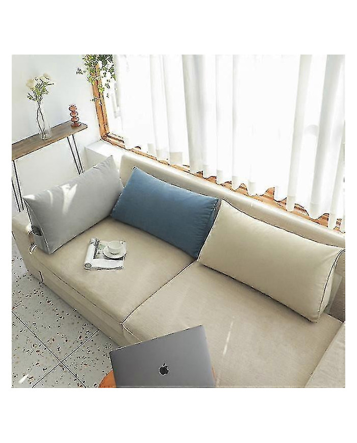 Coussin de lit triangulaire compensé, coussin de lecture de dossier de soutien dorsal-Yvan